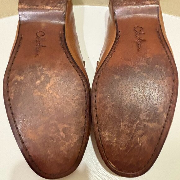 👞Cole Haan Men's Classic Loafers 9.5M Tan Leather Slip-ons Drivers - Picture 8 of 9